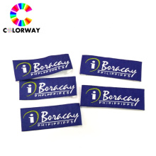 Custom High Quality Private High Density Damask Main Woven Labels For Clothing
